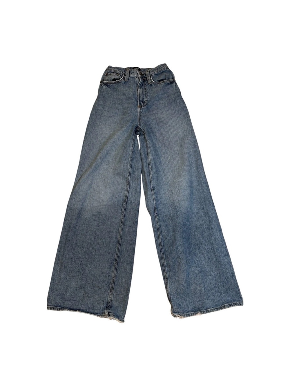 BDG Urban Outfitters, Wide-Leg High-Rise Jeans, Vintage Blue Denim, 25, Size 0